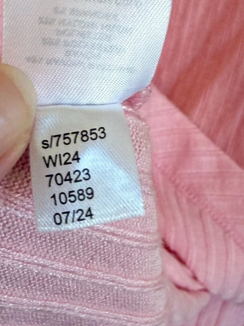 LOFT Cozy Ribbed Asymmetric Neck Top Pink Salt Size Large